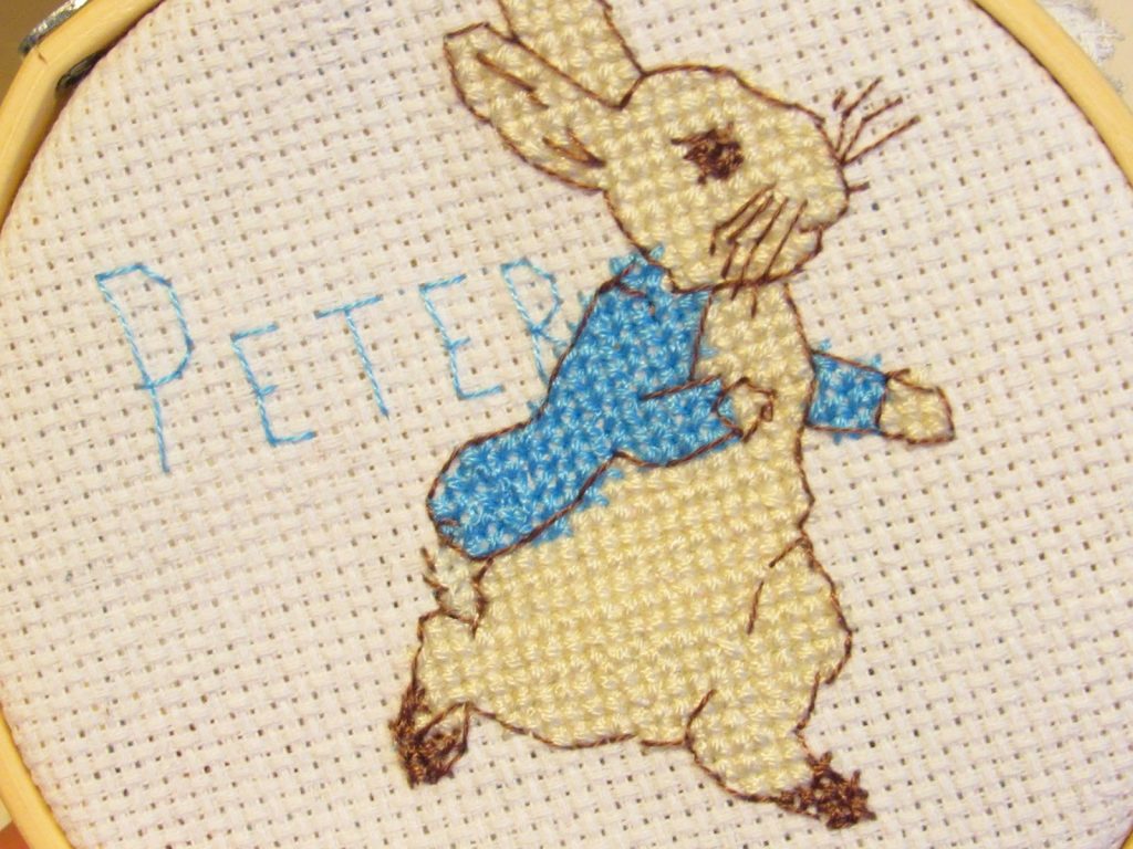 Peter rabbit cross stitch