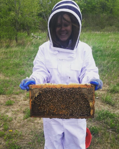 My wife is a beekeeper in training